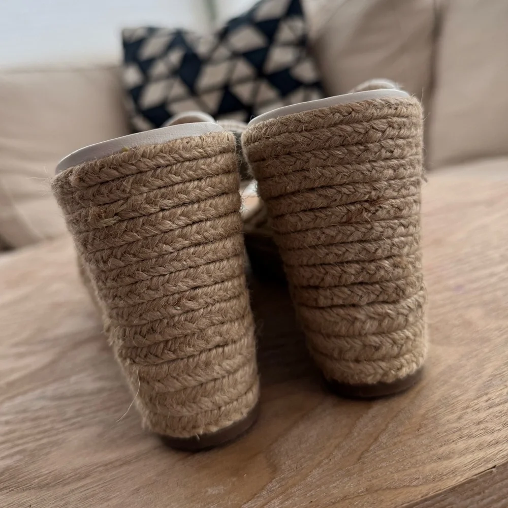 Jack Rogers White Espadrille Wedges - Picture 4 of 8